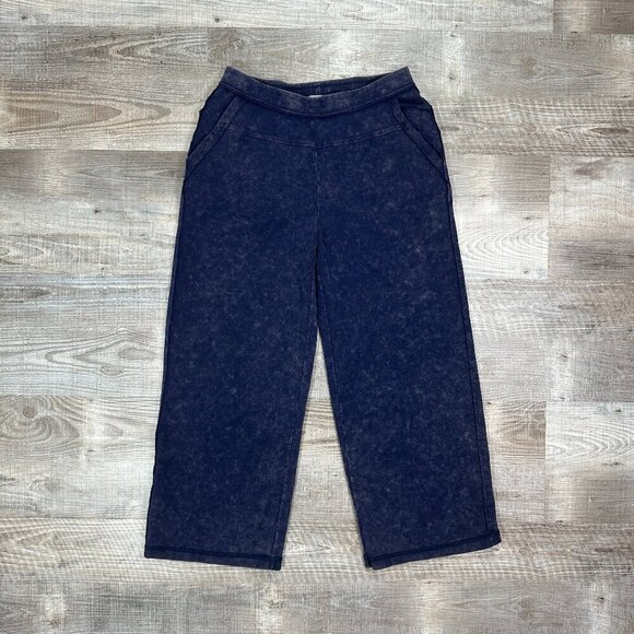 Habitat Clothes to Live In Sz S Pants Pull on Wide Leg Crop Lagenlook Tie-dye - Picture 3 of 10